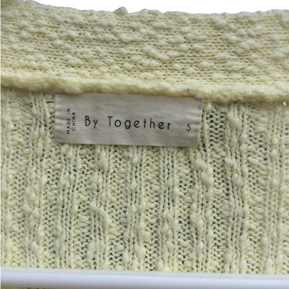 By Together cropped cardigan S knit sweater Anthro academia collegiate preppy - Picture 6 of 11